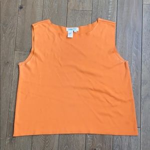 Coldwater Creek Silk Blend Bateau Neck Tank 1X